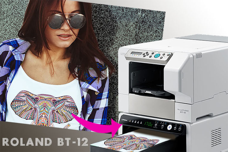 Roland BT12 desktop Tshirt printer Sixcolors